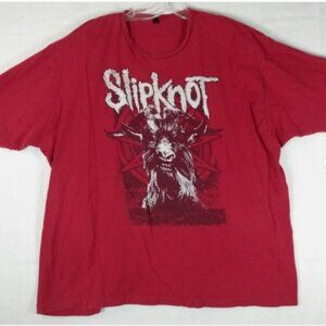 Slipknot Iowa Double Sided Tshirt Mens XXXL Red Goat T-Shirt Tultex Tag Metal